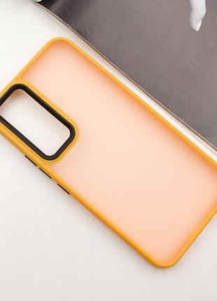 Чохол tpu+pc lyon frosted для samsung galaxy a54 5g orange
