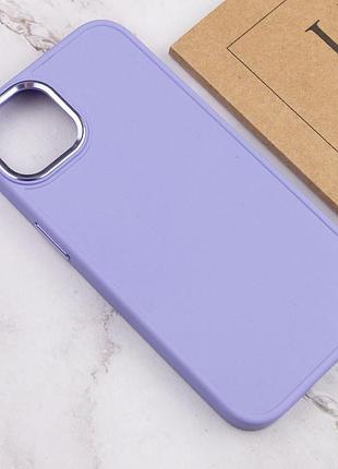 Tpu чохол bonbon metal style для apple iphone 12 pro / 12 (6.1") бузковий / dasheen