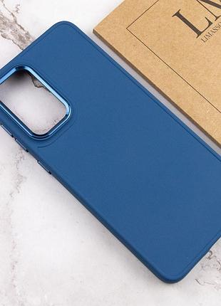 Tpu чохол bonbon metal style для samsung galaxy a53 5g синій / denim blue