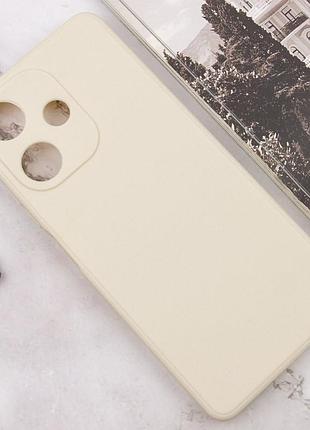 Силиконовый чехол candy full camera для infinix hot 30 бежевый / antique white