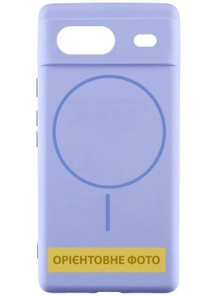 Чохол silicone cover lakshmi full camera (aa) with magfit для google pixel 7a бузковий / dasheen