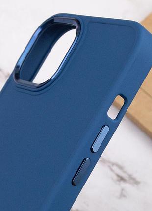 Tpu чохол bonbon metal style для apple iphone 11 pro max (6.5") синій / denim blue