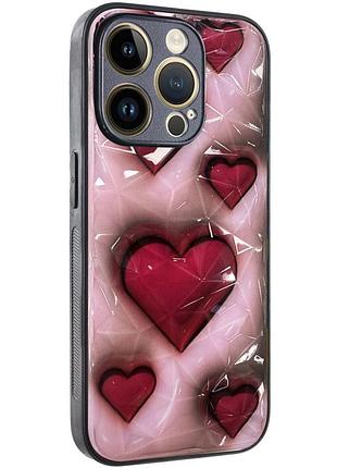 Tpu+pc чохол prisma plushie для apple iphone 14 pro (6.1") hearts