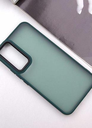 Чохол tpu+pc lyon frosted для samsung galaxy a34 5g green