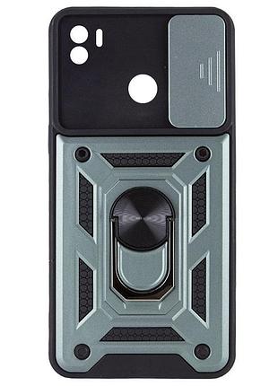 Чехол ummi camshield serge ring для xiaomi redmi a1+ / a2+ зеленый