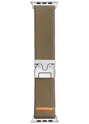Ремешок nylon new design для apple watch 38/40/41/42mm(ser.10) biege brown