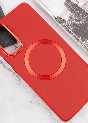 Tpu чохол bonbon metal style with magsafe для samsung galaxy s23 fe червоний / red