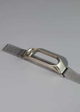 Ремешок milanese loop design для xiaomi mi band 9 (global) silver