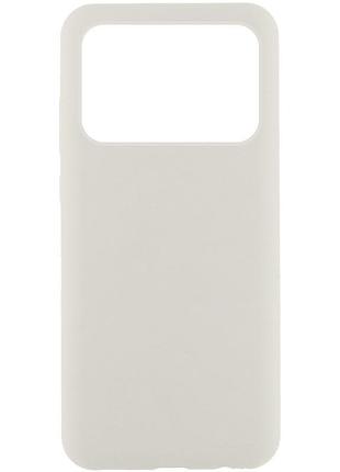 Чехол silicone cover lakshmi (aaa) для xiaomi poco x6 pro белый / white
