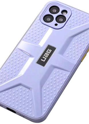 Чехол tpu+pc uag для apple iphone 11 pro max (6.5") сиреневый