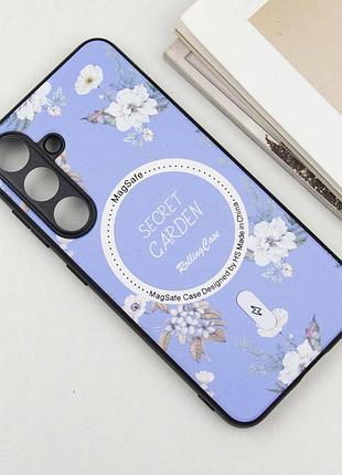 Tpu+pc чохол secret garden with magfit для samsung galaxy s23 fe lilac