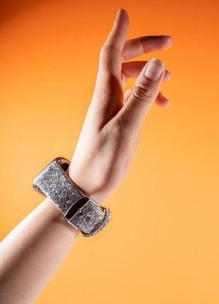 Ремінець bling world rock diamond для apple watch 42(ser.1-3)/44/45/46/49mm золотий