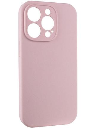 Чехол silicone case full camera protective (aa)no logo для apple iphone 13 pro max (6.7") розовый / chalk pink 3