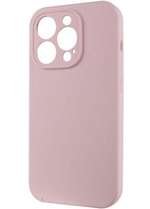 Чехол silicone case full camera protective (aa)no logo для apple iphone 13 pro max (6.7") розовый / chalk pink 4