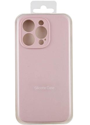 Чехол silicone case full camera protective (aa)no logo для apple iphone 13 pro max (6.7") розовый / chalk pink 7
