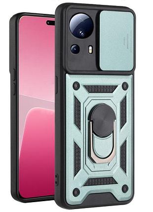 Чехол ummi camshield serge ring для xiaomi 13 lite зеленый
