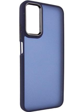 Чехол tpu+pc lyon frosted для motorola moto g84 navy blue
