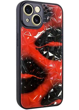 Tpu+pc чехол prisma plushie для apple iphone 15 (6.1") kiss
