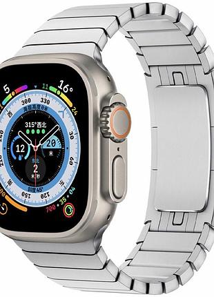 Ремешок steel для apple watch 38/40/41/42mm(ser.10) (140-190mm) silver