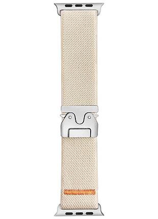 Ремешок nylon new design для apple watch 42(ser.1-3)/44/45/46/49mm antique white