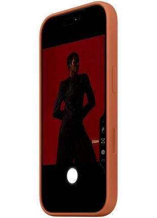 Чохол silicone case (aaa) with magsafe and animation для apple iphone 17 pro (6.3") terra cotta 2