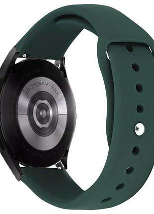 Силиконовый ремешок sport для smart watch 20mm зеленый / forest green