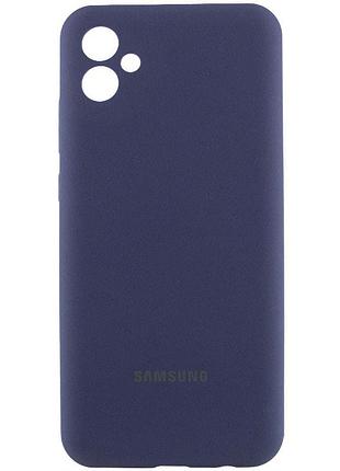 Чехол silicone cover lakshmi full camera (aa) with logo для samsung galaxy a06 синий / midnight blue