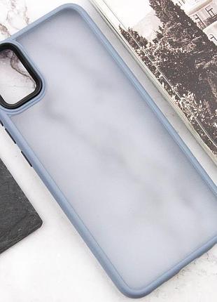 Чехол tpu+pc lyon frosted для samsung galaxy a06 sierra blue