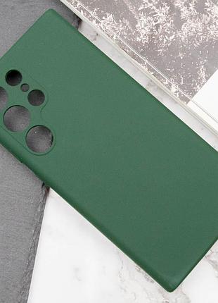 Чехол silicone cover lakshmi full camera (aaa) для samsung galaxy s23 ultra зеленый / cyprus green