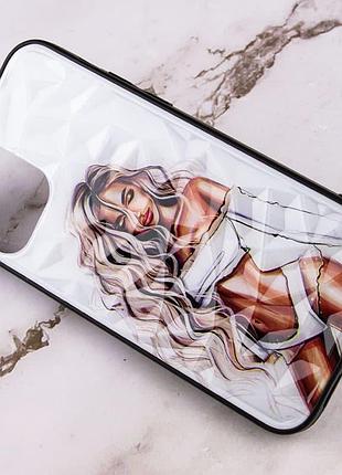 Tpu+pc чехол prisma ladies для apple iphone 12 pro max (6.7") white