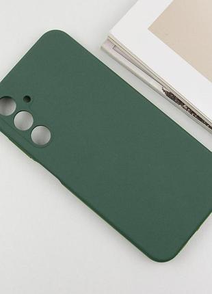 Чехол silicone cover lakshmi full camera (aaa) для samsung galaxy a35 зеленый / cyprus green