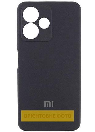Чохол silicone cover lakshmi full camera (aa) with logo для xiaomi redmi note 13 4g чорний / black