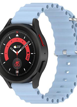 Ремешок ocean band для smart watch 20mm голубой / lilac blue