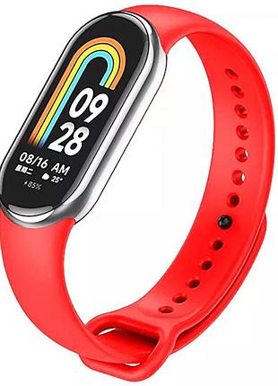 Силиконовый ремешок для xiaomi mi band 8/9/10 красный / red