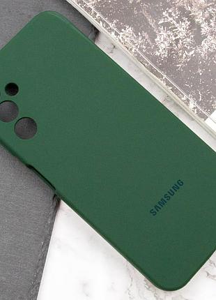 Чехол silicone cover lakshmi full camera (aaa) with logo для samsung galaxy a15 4g/5g / m15 5g зеленый