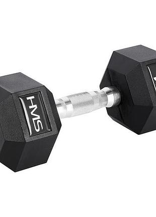 Гантель шестигранна hms hex pro, 16 кг
