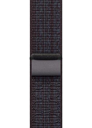 Ремешок nylon sport loop для apple watch 42(ser.1-3)/44/45/46/49mm black / blue