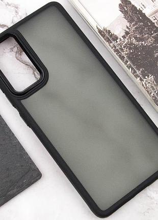 Чохол tpu+pc lyon frosted для motorola moto g22 black