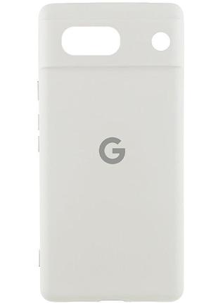 Чехол silicone cover lakshmi full camera (aa) with logo для google pixel 9a белый / white
