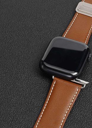 Ремешок dux ducis genuine leather для apple watch 42(ser.1-3)/44/45/46/49mm brown