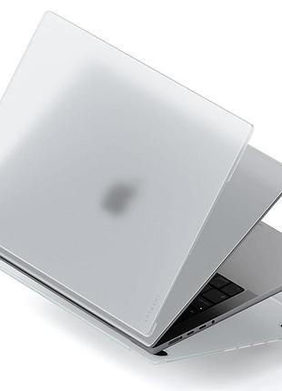 Чохол-накладка clear shell для apple macbook pro 16.2" (a2485/a2780/a2991/a3403/a3186) прозорий