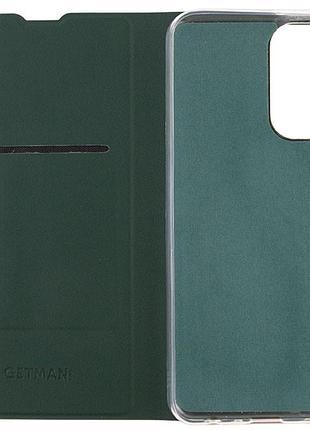 Кожаный чехол-книжка getman elegant (pu) для samsung galaxy m34 5g зеленый