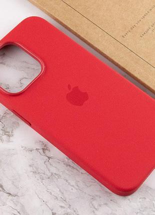 Чехол silicone case (aaa) with magsafe and animation для apple iphone 13 pro max (6.7") красный / red