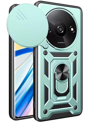 Чехол ummi camshield serge ring для xiaomi redmi a3 / a3x зеленый