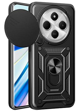 Чехол ummi camshield serge ring для xiaomi redmi 14c / a4 / poco c75 / m7 5g черный