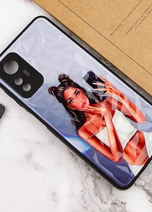 Tpu+pc чохол prisma ladies для xiaomi redmi note 12s black in white