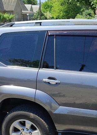 Рейлинги хромированные для toyota land cruiser prado 120 алюминиевые дуги на крышу крепление в штатные м ve-33