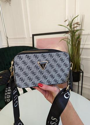 Сумочка guess кросс-боди серый е