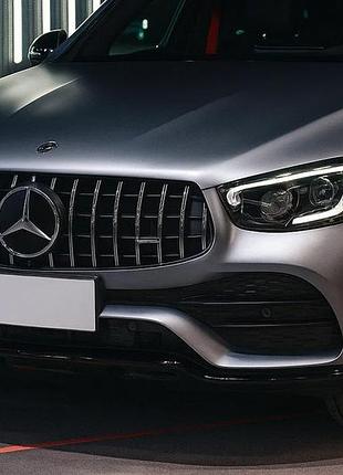 Передняя решетка gt panamericana (для glc 43 amg/glc 63 amg/amg-line 2019-2022) для mercedes glc x253