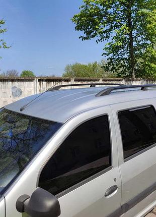 Рейлинги черные алюминиевые для renault logan mcv 2005-2013 крыши дуги для установки на авто ve-33